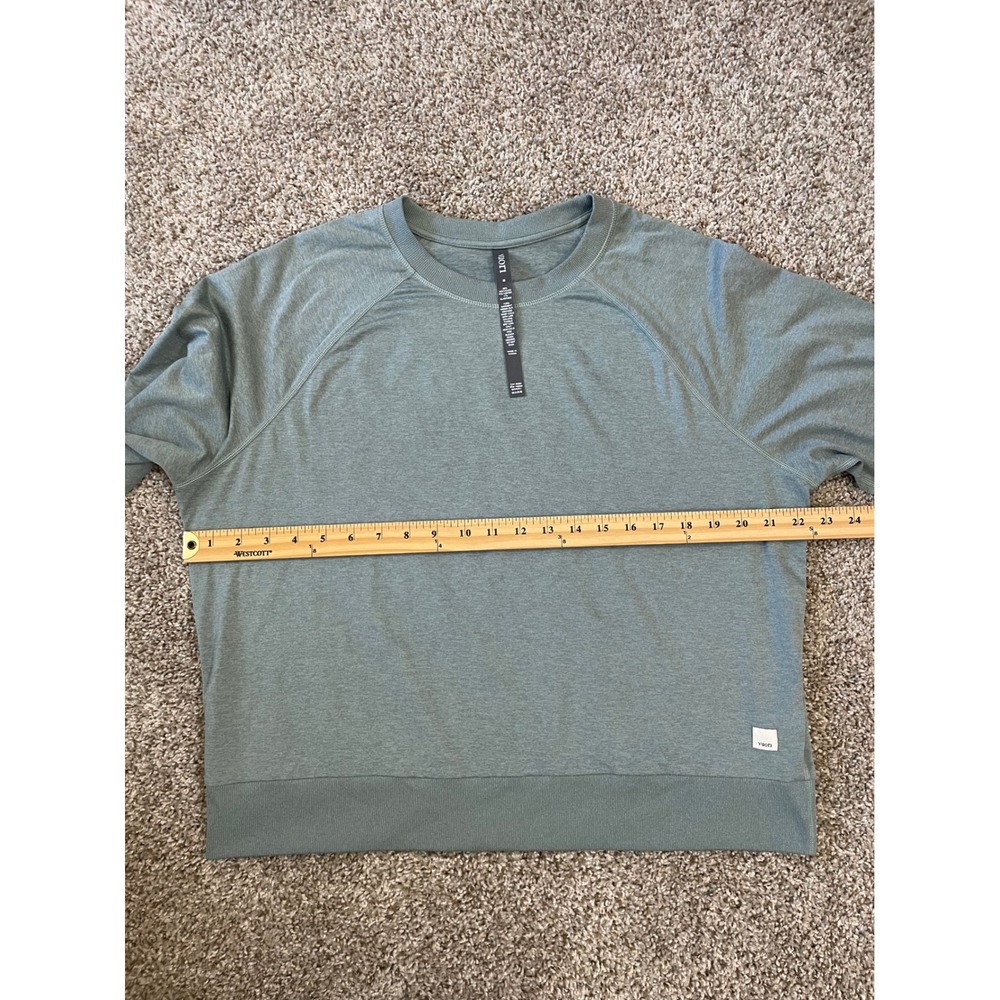 Vuori Performance Crewneck Women Medium Sage Green Excellent Raglan VW241 - Picture 3 of 7